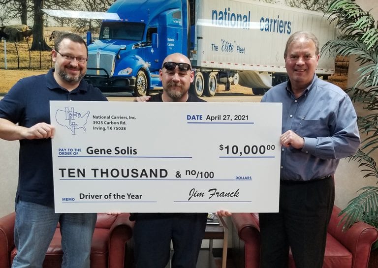NCI names Gene Solis as 2020 Driver of the Year