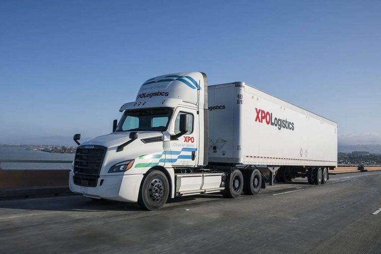XPO Logistics tests battery-electric trucks from Daimler Trucks North America