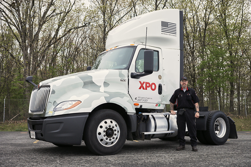 Camothemed tractors showcase XPO’s pride as a militaryfriendly