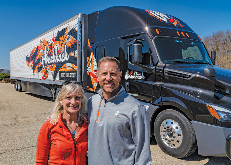 hirschbach truck with CEO