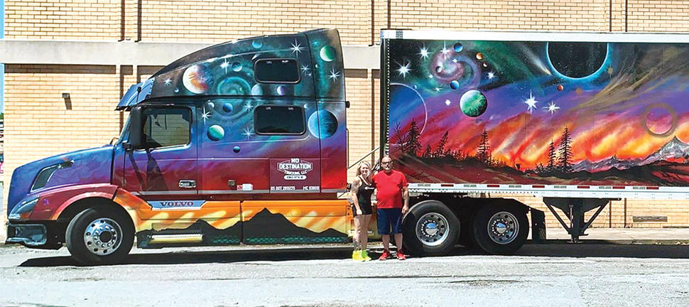 Heidi Bowlby Tim Bradshaw truck