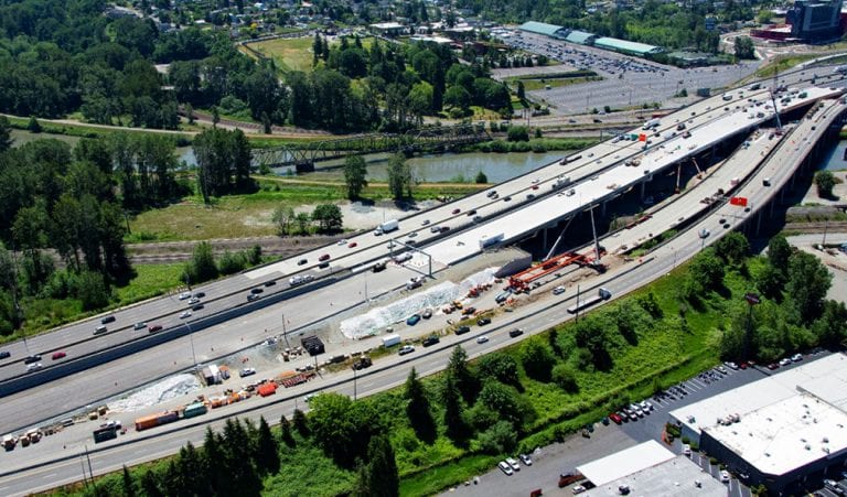 Washington State opens new bridge, roundabout at Puget Sound to streamline freight mobility