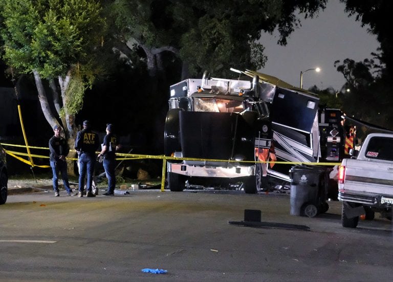 17 hurt when bomb squad blows illegal fireworks cache in Los Angeles