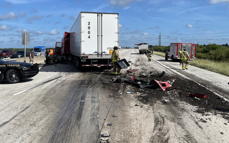 Holy cow! Truck crash dumps manure on I-95 in Florida