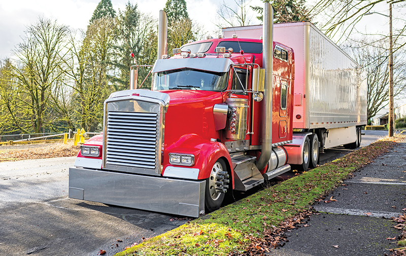 Park trucked on residential street