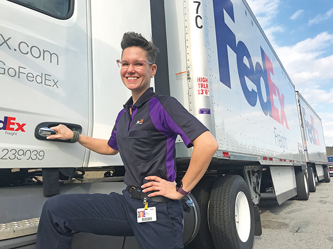 Women In Trucking Driver of the Year Nikki Weaver is doing what she loves most