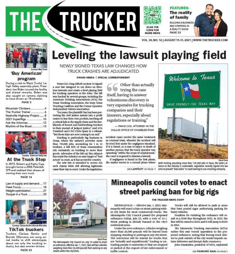 The Trucker Newspaper – Digital Edition August 15, 2021
