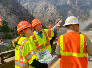 Jared Polis at Glenwood Canyon