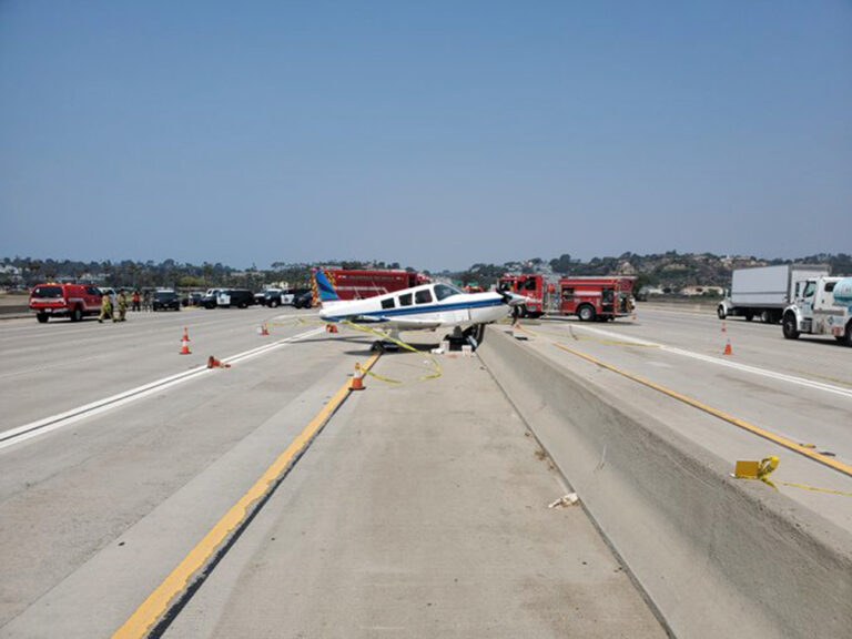 Small plane lands on I-5 near San Diego