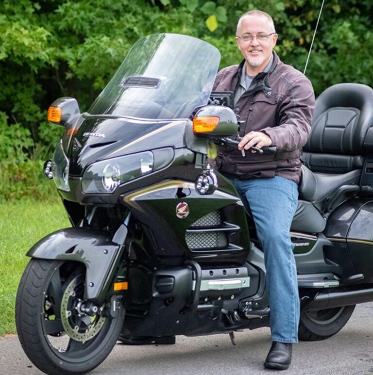 Former trucker tackles 10,000-mile motorcycle ride as part of MS fundraiser
