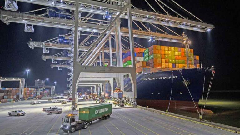 Some US ports seeing record volumes, more truck traffic