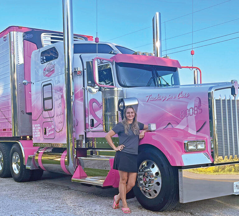 Power of Pink: Eva Knelsen is proud to drive rolling tribute to breast cancer awareness
