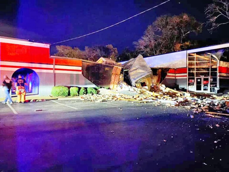 Trucker with history of heart problems crashes through store, dies
