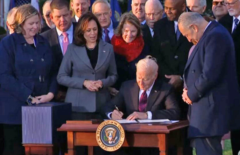 It’s now law: Biden signs historic infrastructure bill