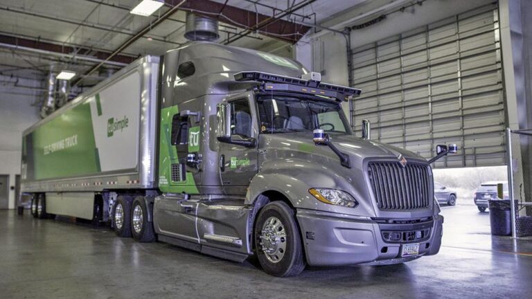 Autonomous truck company TuSimple logs first no-human road test