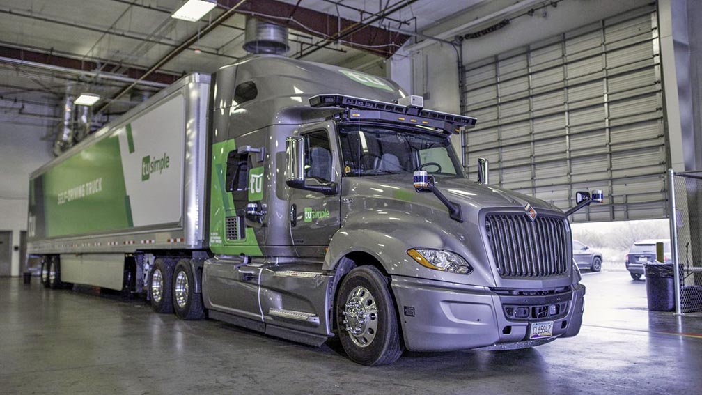 Tu Simple Autonomous truck company TuSimple logs first no-human road test ...