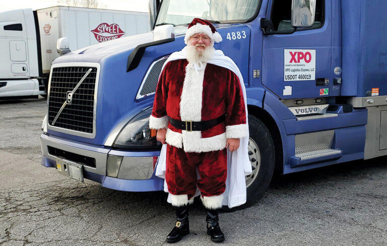 Hey, Santa! During the holidays, Ohio trucker embraces resemblance to St. Nick