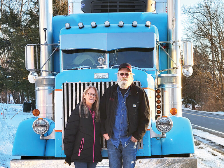 Twice as nice: Trucking couple makes the most of life together on the road