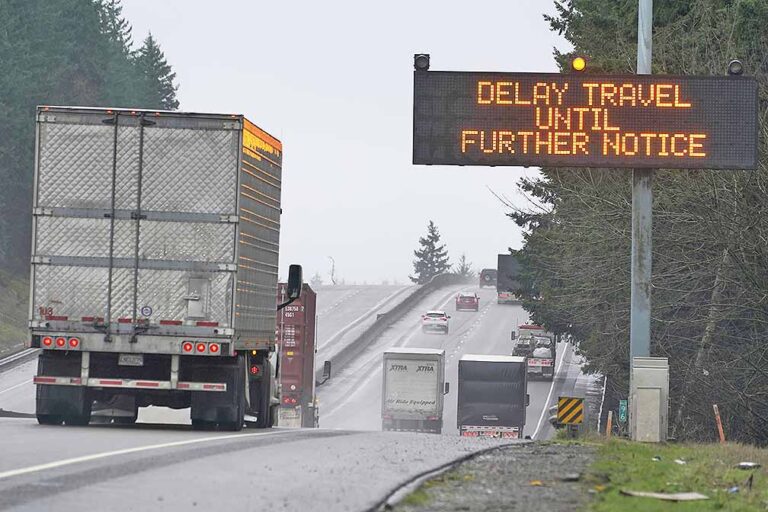 Pacific Northwest storm causes flooding, closes interstates