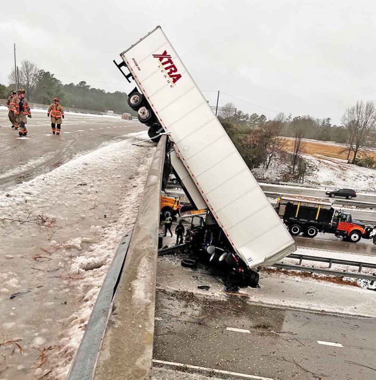 Wicked weather slams south, east coast; many big rigs damaged