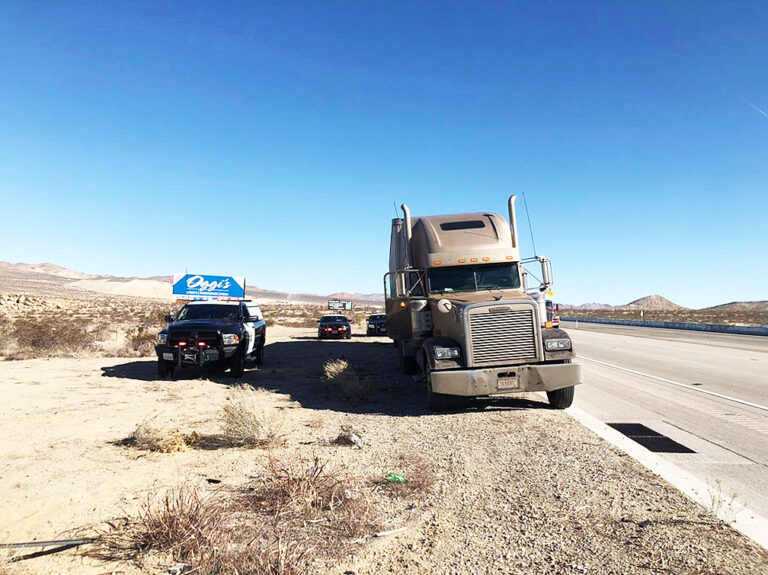 Tractor-trailer driver arrested after California high-speed chase