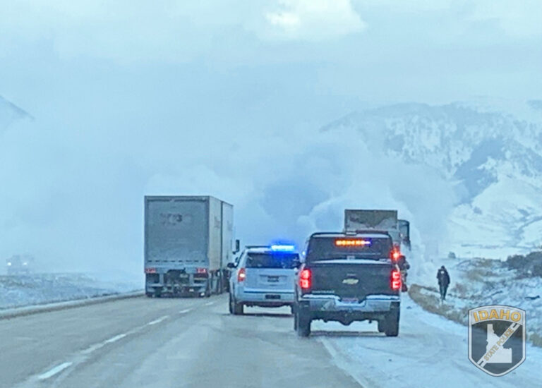Idaho State Police thank motorist who reported big rig fire