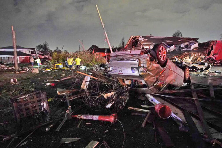 Massive tornado rakes through Big Easy; truck driver recounts survival