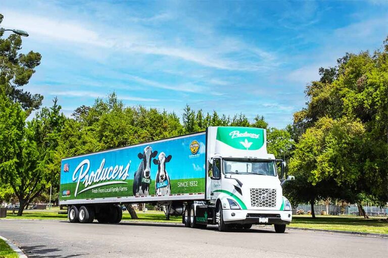 Producers Dairy deploys first Volvo VNR electric trucks to run in California’s Central Valley