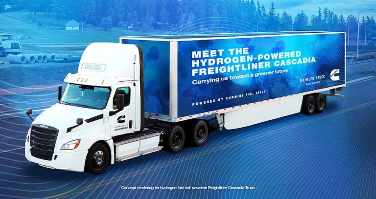 Daimler, Cummins join forces to produce HFCEV Freightliner Cascadia