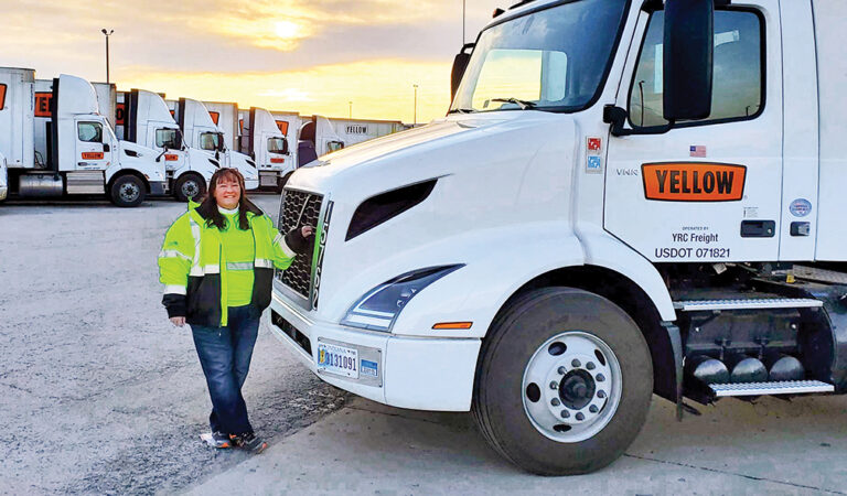‘Never give up’: Peggy Arnold perseveres along the long road to success as a professional truck driver
