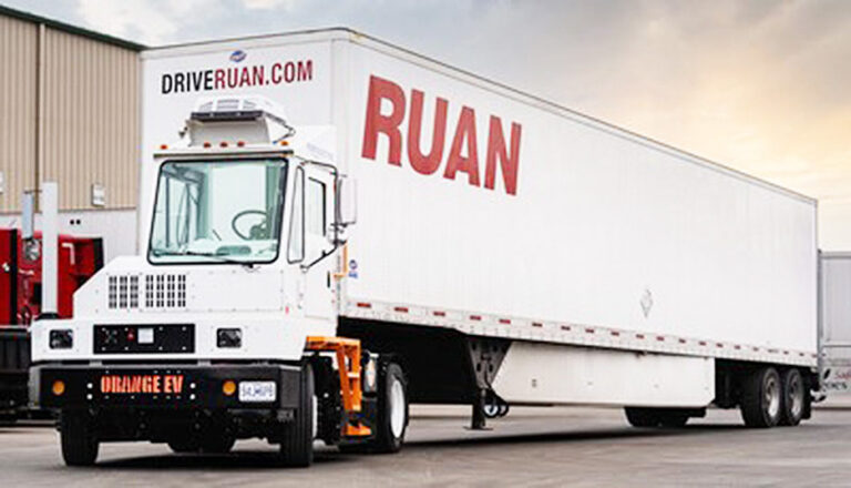 Ruan continues rollout of Orange EV all-electric terminal trucks