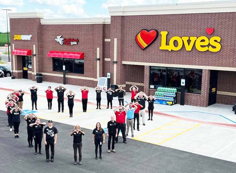 Love’s Travel Stops new location in Illinois, adds 70 parking spaces