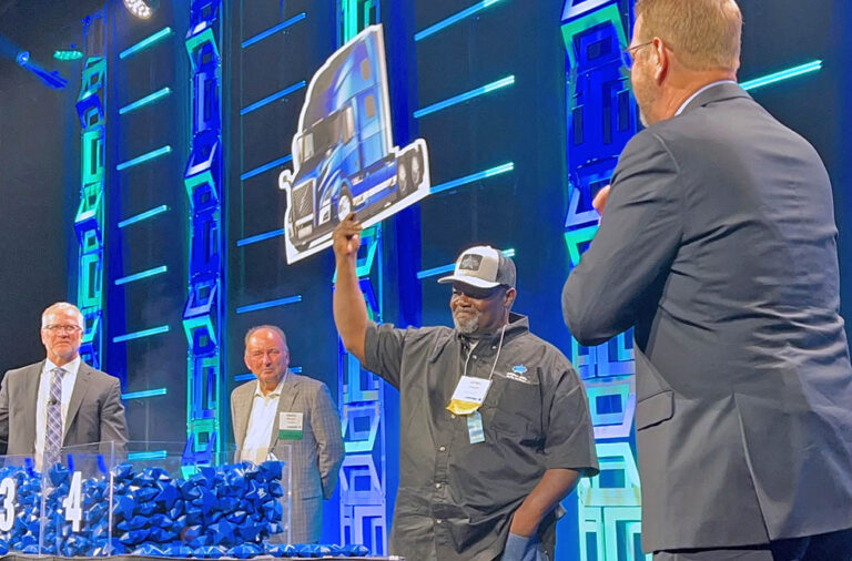 James Johnson wins 2022 Landstar All-Star Truck Giveaway