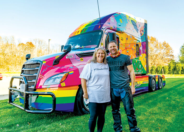 Rainbow rider: Hirschbach driver Shelle Lichti promotes equality, love for all