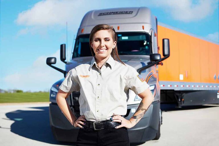 Schneider’s KayLeigh McCall selected as Women In Trucking’s Driver Ambassador