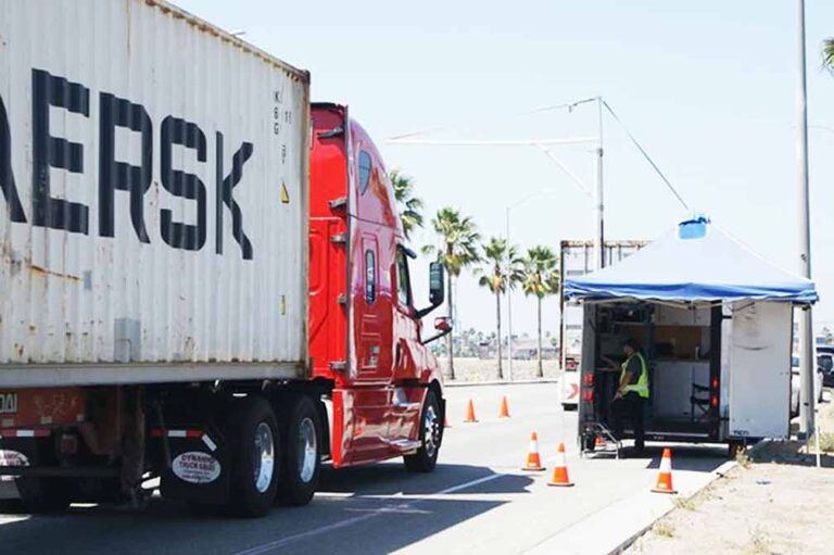 CARB unveils ‘smog check’ for trucks at enforcement event at Port of Los Angeles