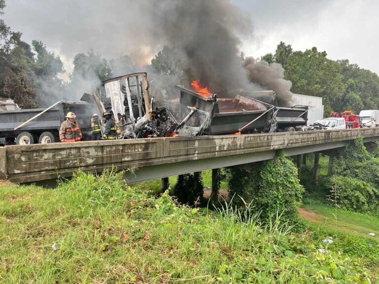 I-40 in eastern Arkansas open again after fiery fatal wreck; multiple big rigs involved