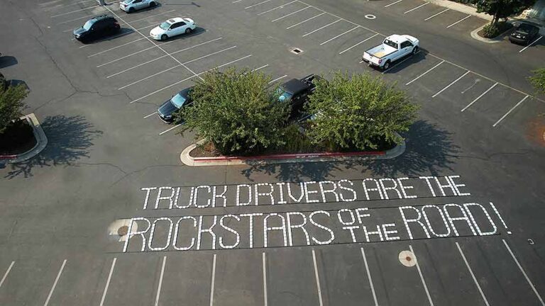 Truckstop honors truckers, breaks Guinness World Record
