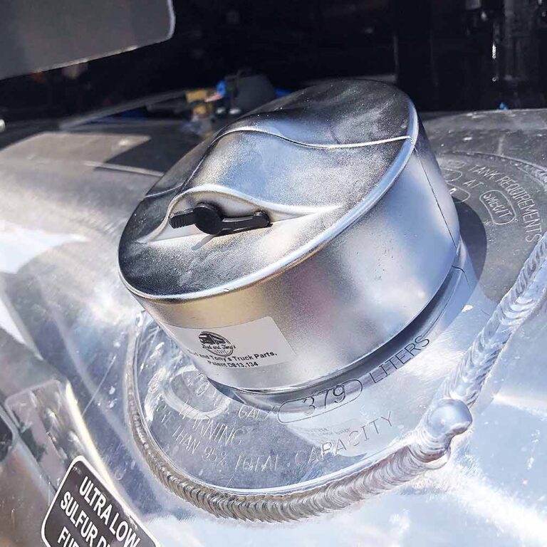Bud and Tony’s Truck Parts debuts new locking fuel cap cover for big rigs