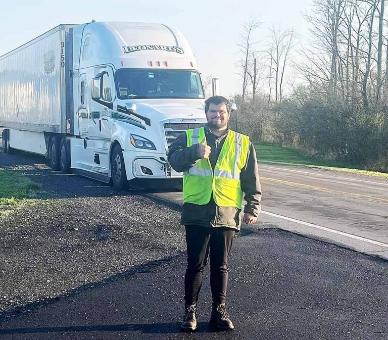 Leonard’s Express helps construct community playground by offering in