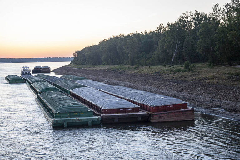 Space on big trucks, trains scarce as low water on Mississippi River halts barge traffic