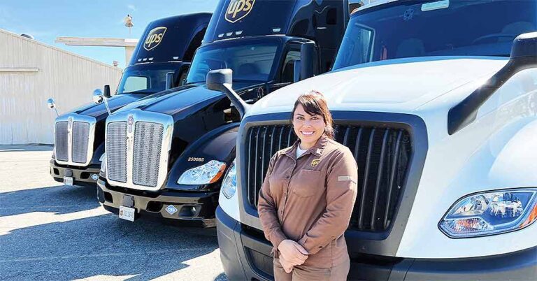 UPS feeder driver named Women In Trucking Association’s November 2022 Member of the Month