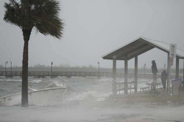 Nicole, downgraded to tropical storm, pelts Florida, Georgia with torrential rainfall