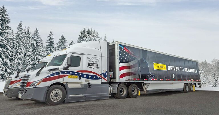J.B. Hunt drivers to deliver wreaths to veterans cemeteries across US