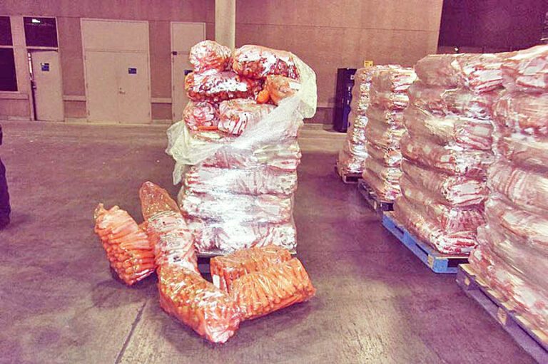 Customs agents seize more than $3M of meth hidden inside big rig’s carrot load