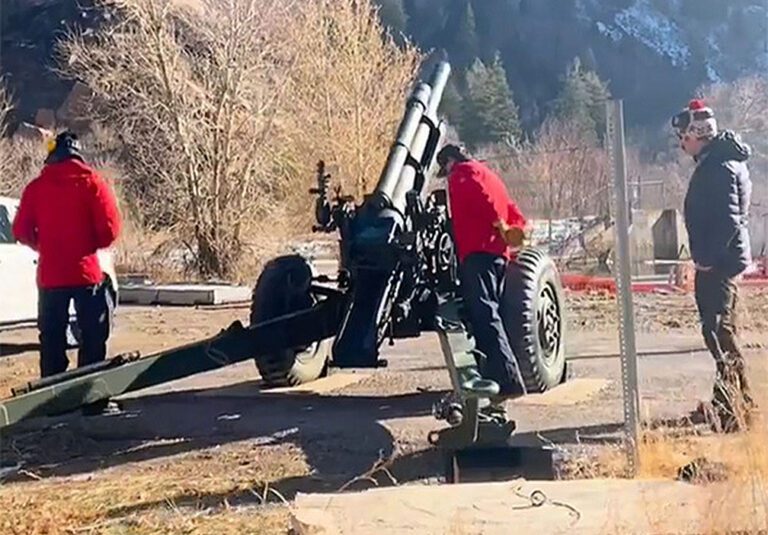 UTAH DOT tests howitzers to prepare for avalanche season