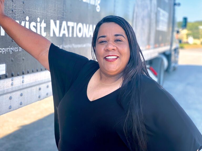 For the love of trucks: Ride along with Sue Peña as she travels the road to a professional driving career