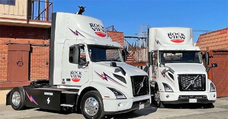California dairy farm using 2 electric big rigs as part of Volvo LIGHTS project