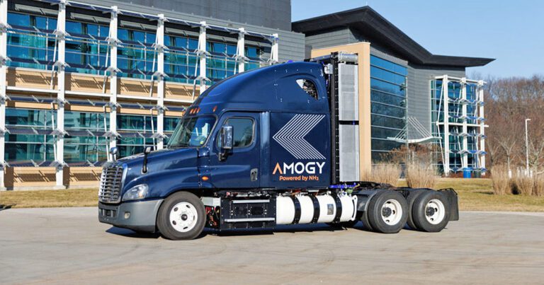 Amogy announces success in testing ammonia-powered big rig