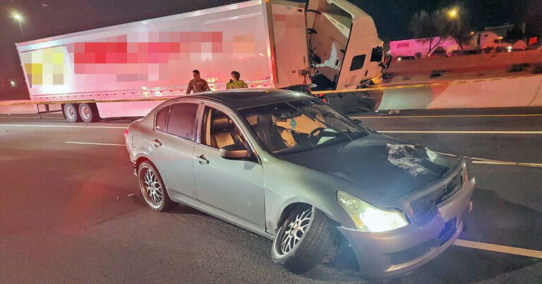 Street racer collides with tractor-trailer on I-10 in Phoenix